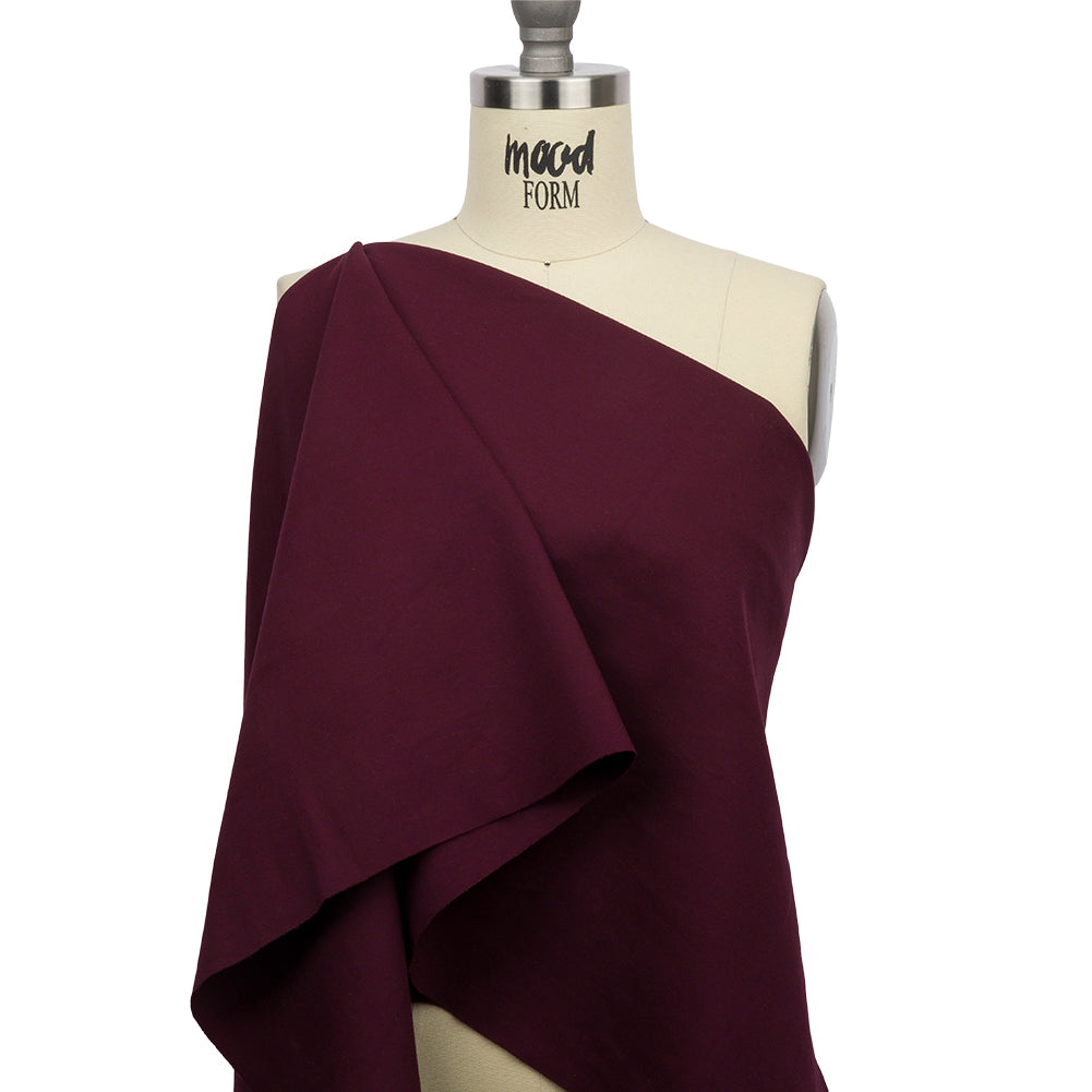 Stretch Ponte Knit - Aubergine - Papilio Collection Stretch Ponte Knit - Aubergine - Papilio Collection