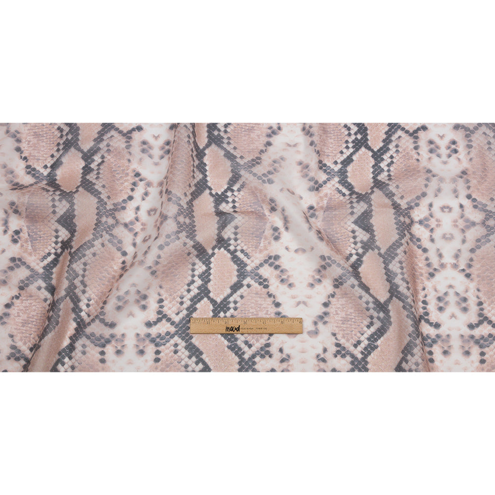 Dark Beige and Black Large Python Scales Lightweight Translucent Vinyl Dark Beige and Black Large Python Scales Lightweight Translucent Vinyl