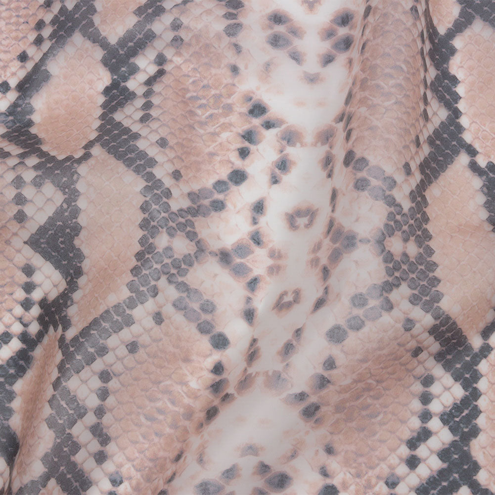 Dark Beige and Black Large Python Scales Lightweight Translucent Vinyl Dark Beige and Black Large Python Scales Lightweight Translucent Vinyl