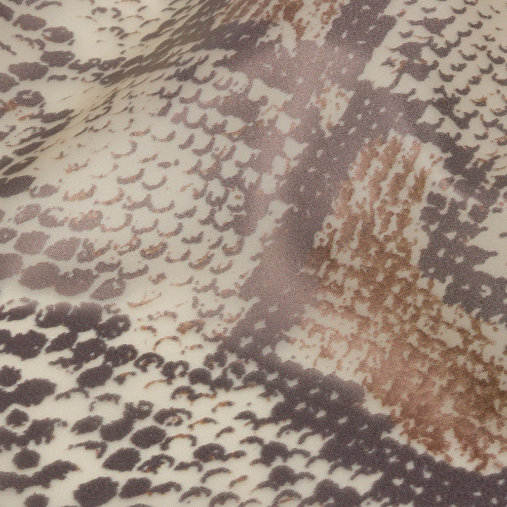 Greige and Brown Snakeskin Translucent Vinyl Greige and Brown Snakeskin Translucent Vinyl