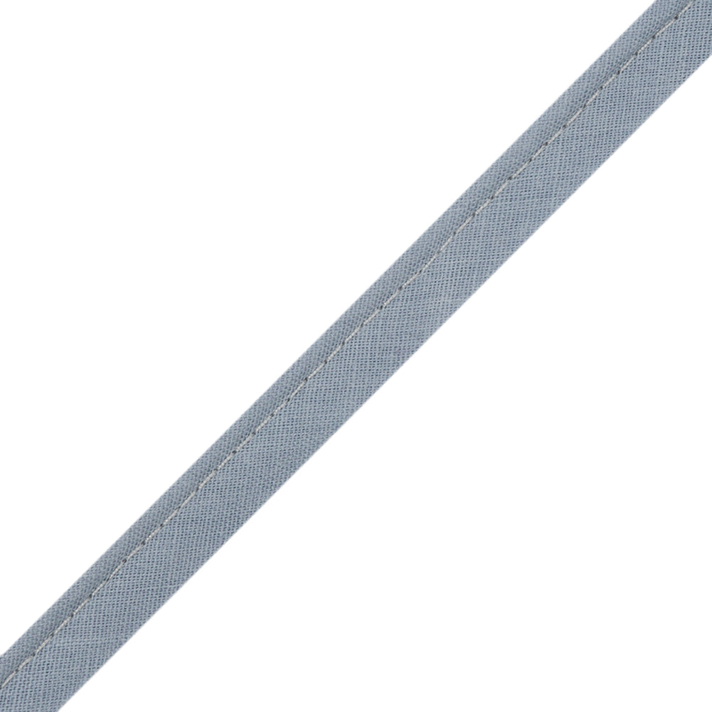 Pepper French Gray Blue Cotton Blend Piping - 10mm Pepper French Gray Blue Cotton Blend Piping - 10mm