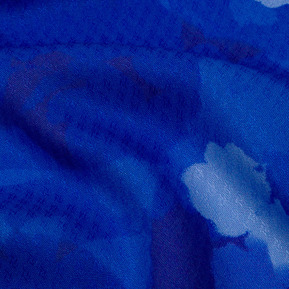 Sustainable Viscose Floral Jacquard Print - Blue Soft Florals - Mood Exclusive Gogh Far Detail Sustainable Viscose Floral Jacquard Print - Blue Soft Florals - Mood Exclusive Gogh Far Detail