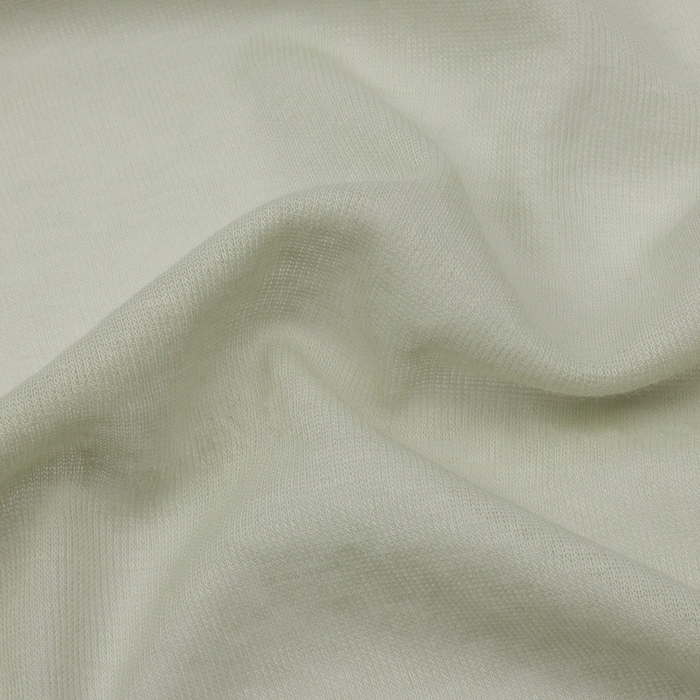 Famous Designer Light Mint Viscose and Cotton Lightweight Interlock Knit Detail Famous Designer Light Mint Viscose and Cotton Lightweight Interlock Knit Detail