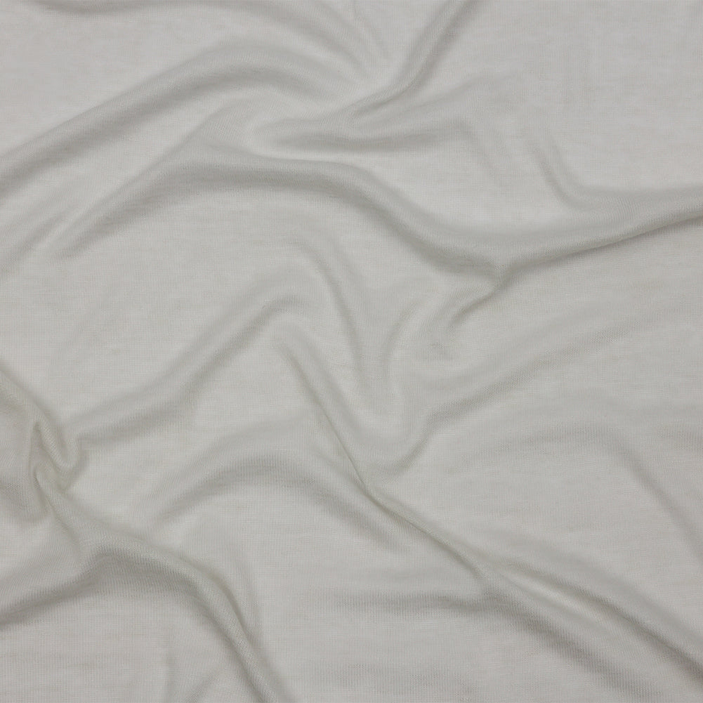 Famous Designer Light Gray Viscose and Cotton Lightweight Interlock Knit Famous Designer Light Gray Viscose and Cotton Lightweight Interlock Knit