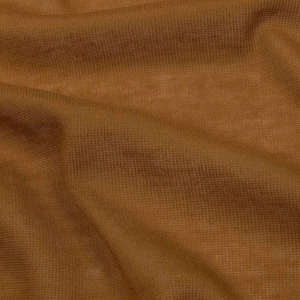Famous Designer Mustard Lightweight Cotton Interlock Knit Detail Famous Designer Mustard Lightweight Cotton Interlock Knit Detail