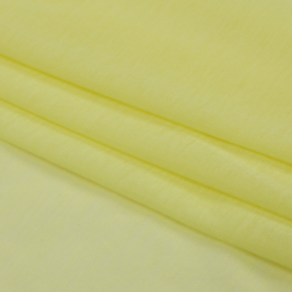Famous Designer Yellow Featherweight Cotton Jersey Folded Famous Designer Yellow Featherweight Cotton Jersey Folded