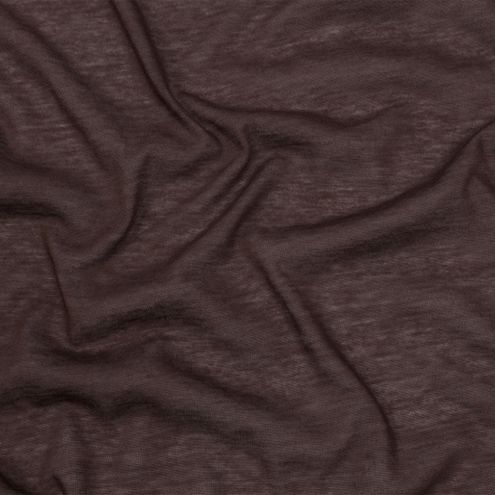 Famous Designer Brown Featherweight Cotton Jersey Famous Designer Brown Featherweight Cotton Jersey