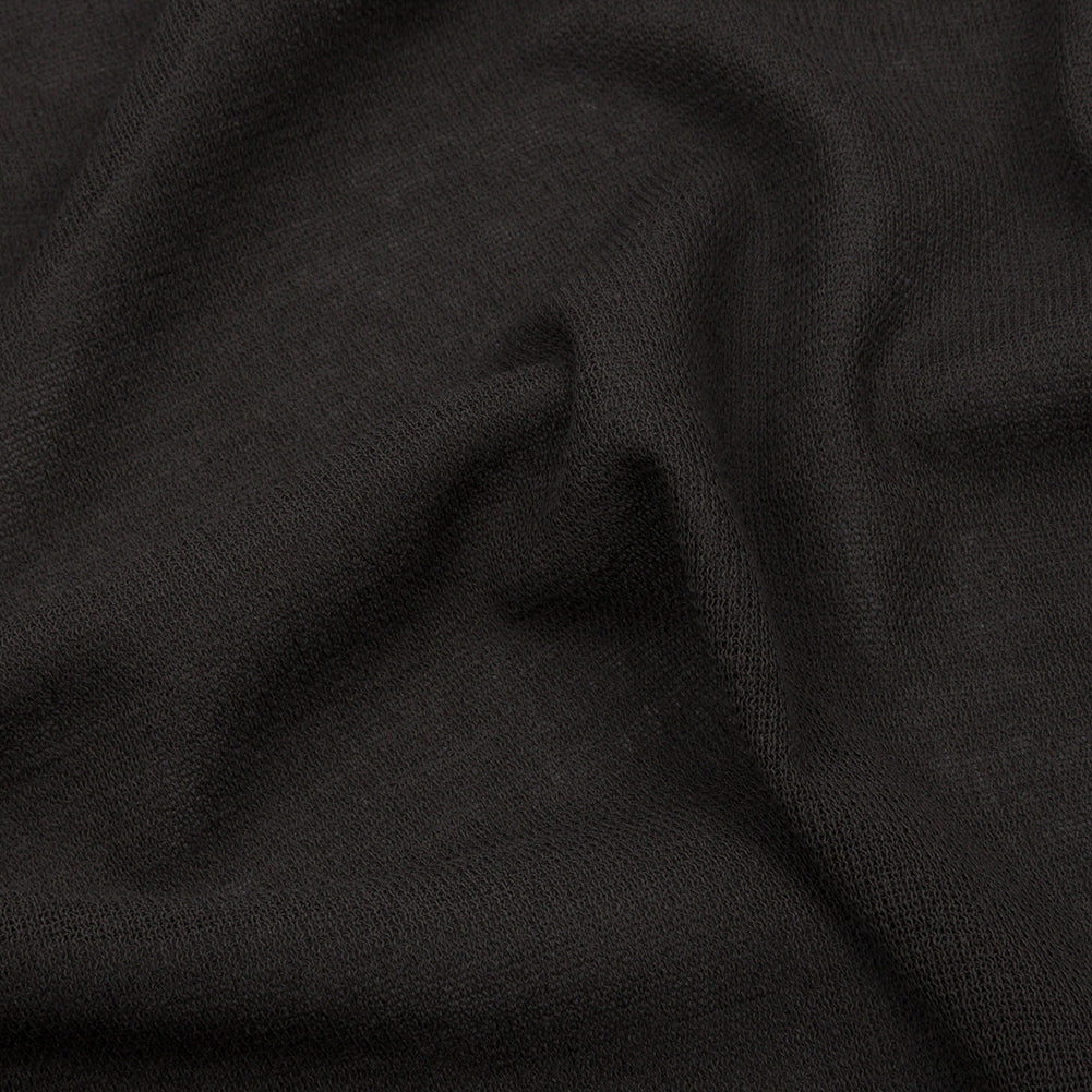 Famous Designer Gray Viscose Crepe Knit Detail Famous Designer Gray Viscose Crepe Knit Detail