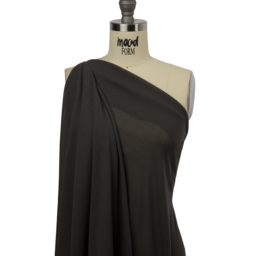 Famous Designer Gray Viscose Crepe Knit Drape Famous Designer Gray Viscose Crepe Knit Drape