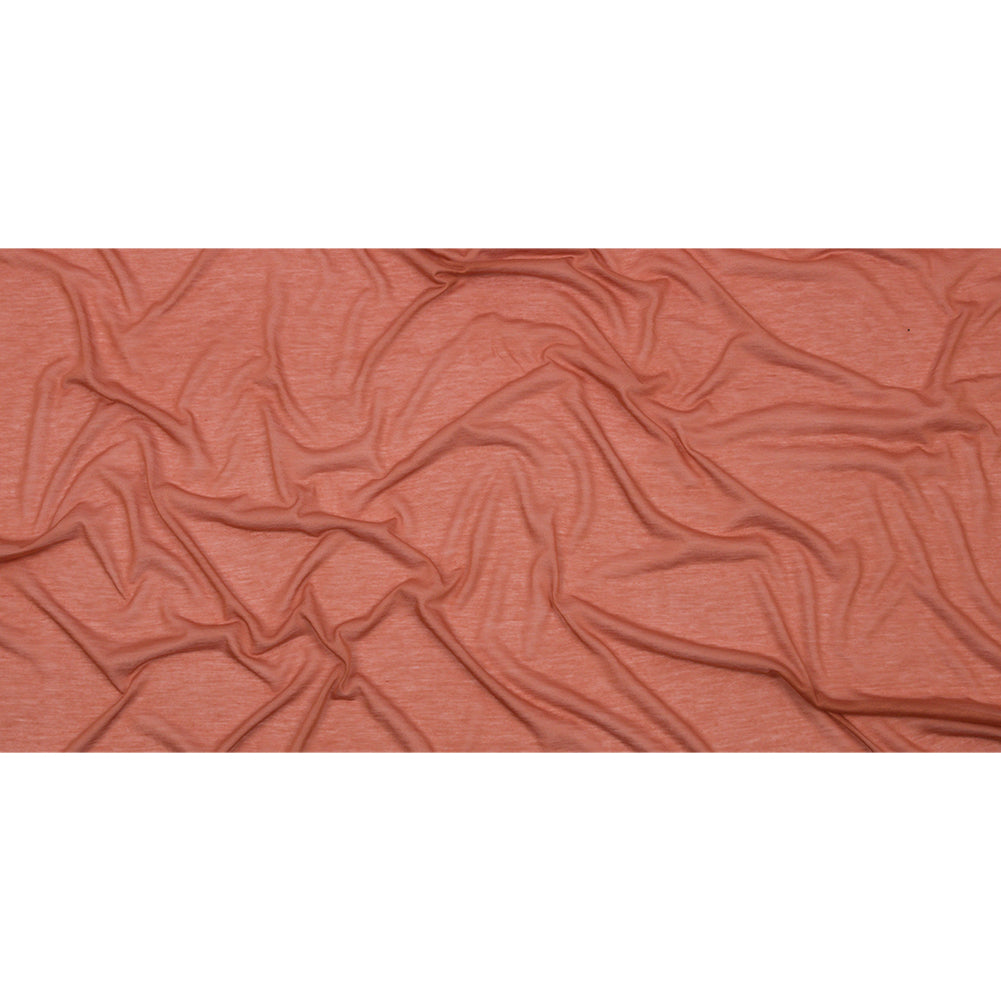 Famous Designer Dusty Orange Featherweight Viscose and Cotton Jersey Full Famous Designer Dusty Orange Featherweight Viscose and Cotton Jersey Full