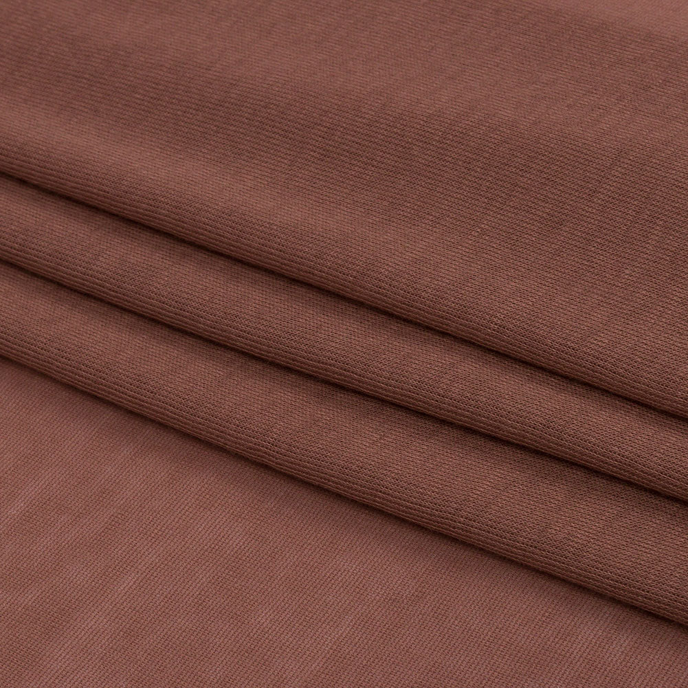 Famous Designer Cinnamon Lightweight Cotton Interlock Knit Famous Designer Cinnamon Lightweight Cotton Interlock Knit