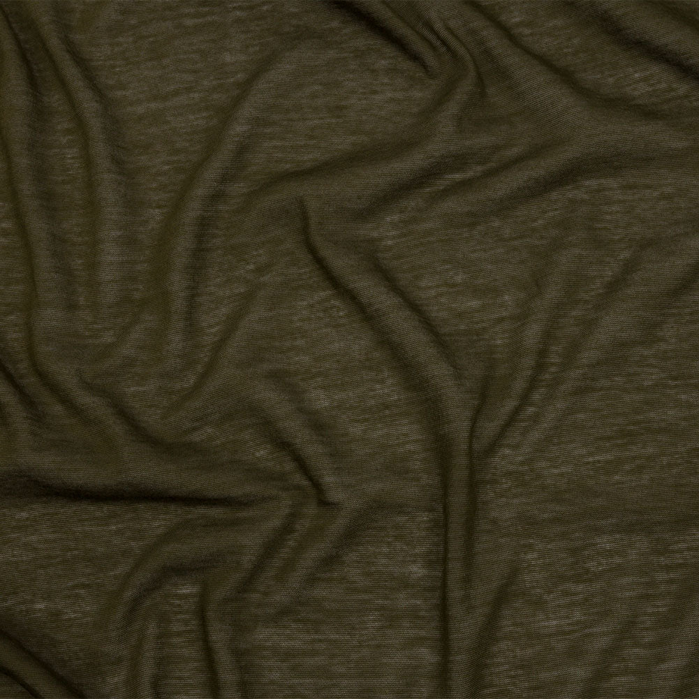 Famous Designer Seaweed Green Featherweight Cotton Jersey Famous Designer Seaweed Green Featherweight Cotton Jersey