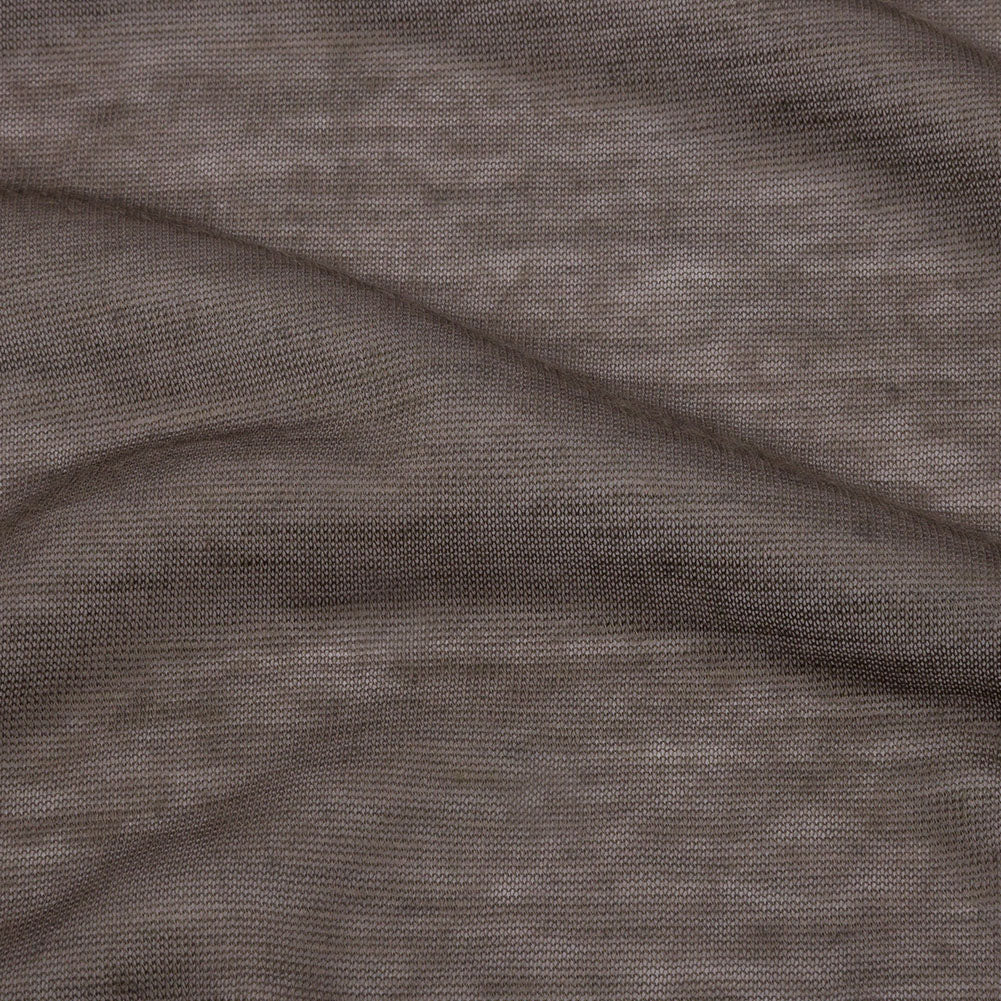 Famous Designer Taupe Featherweight Viscose and Cotton Jersey Detail Famous Designer Taupe Featherweight Viscose and Cotton Jersey Detail