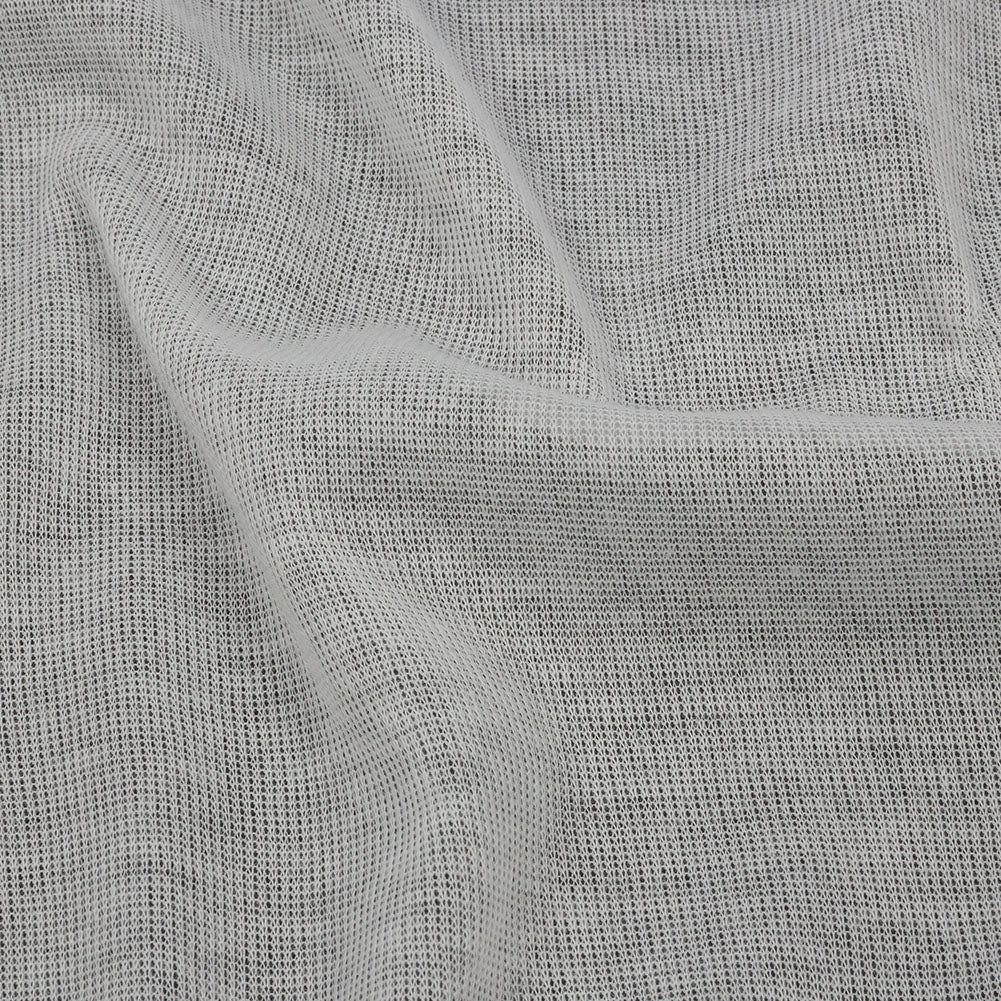Famous Designer White Lightweight Cotton Interlock Knit Detail Famous Designer White Lightweight Cotton Interlock Knit Detail