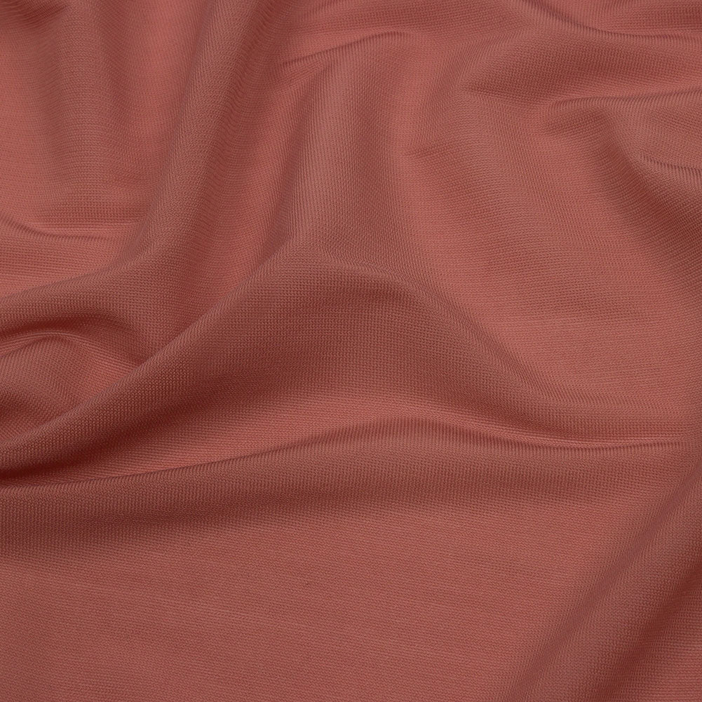 Famous Designer Light Rust Stretch Cupro Jersey Detail Famous Designer Light Rust Stretch Cupro Jersey Detail