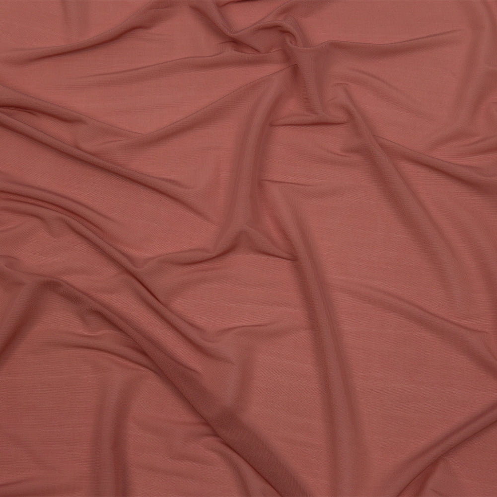 Famous Designer Light Rust Stretch Cupro Jersey Famous Designer Light Rust Stretch Cupro Jersey