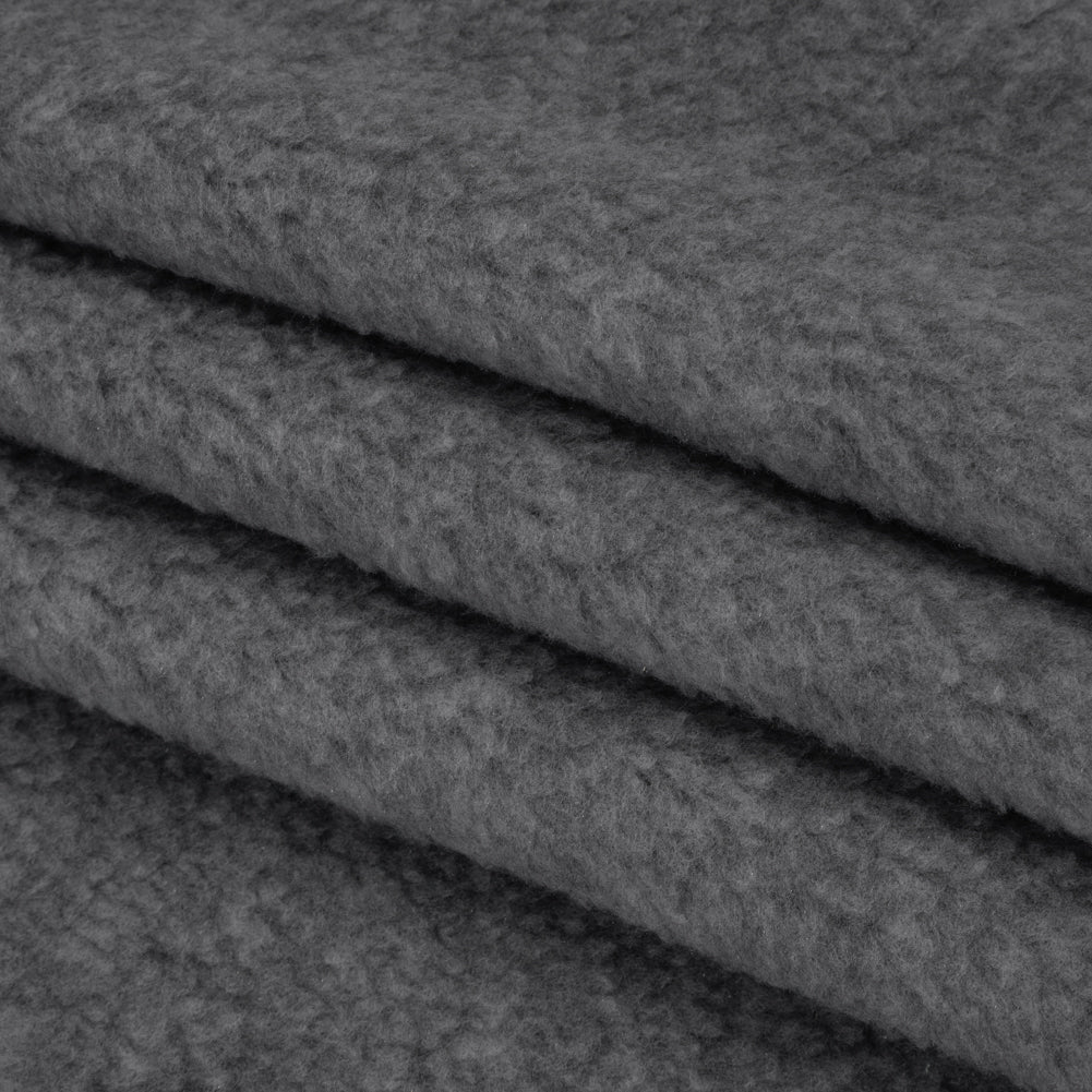 Double Faced Plush Fleece - Heathered Gray - Deadstock Double Faced Plush Fleece - Heathered Gray - Deadstock