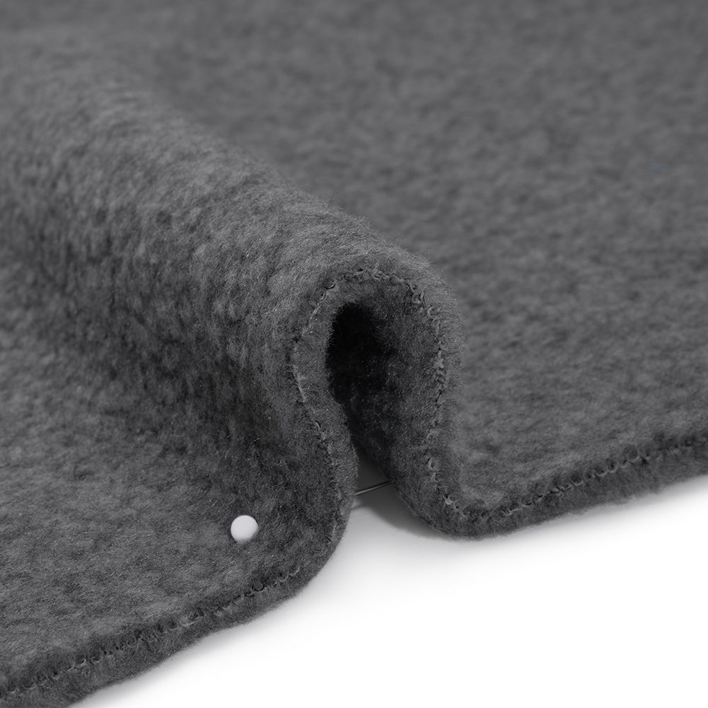 Double Faced Plush Fleece - Heathered Gray - Deadstock Double Faced Plush Fleece - Heathered Gray - Deadstock