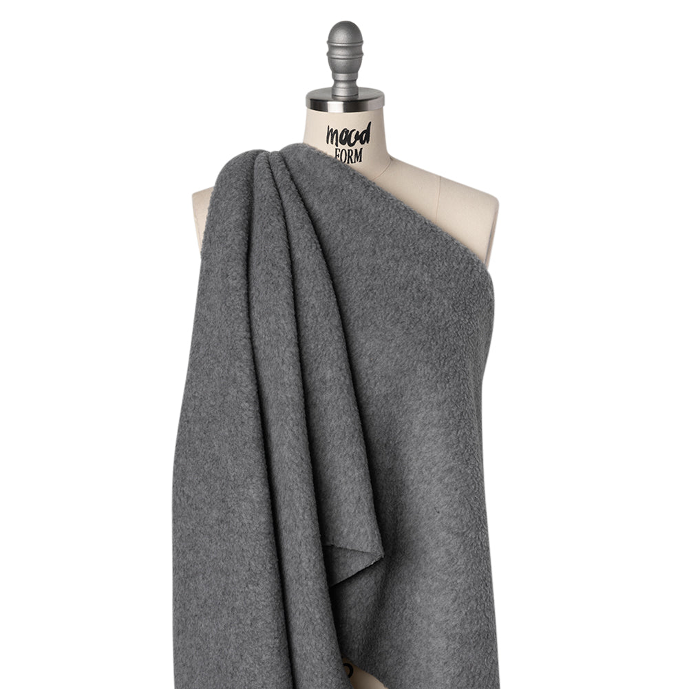 Double Faced Plush Fleece - Heathered Gray - Deadstock Double Faced Plush Fleece - Heathered Gray - Deadstock