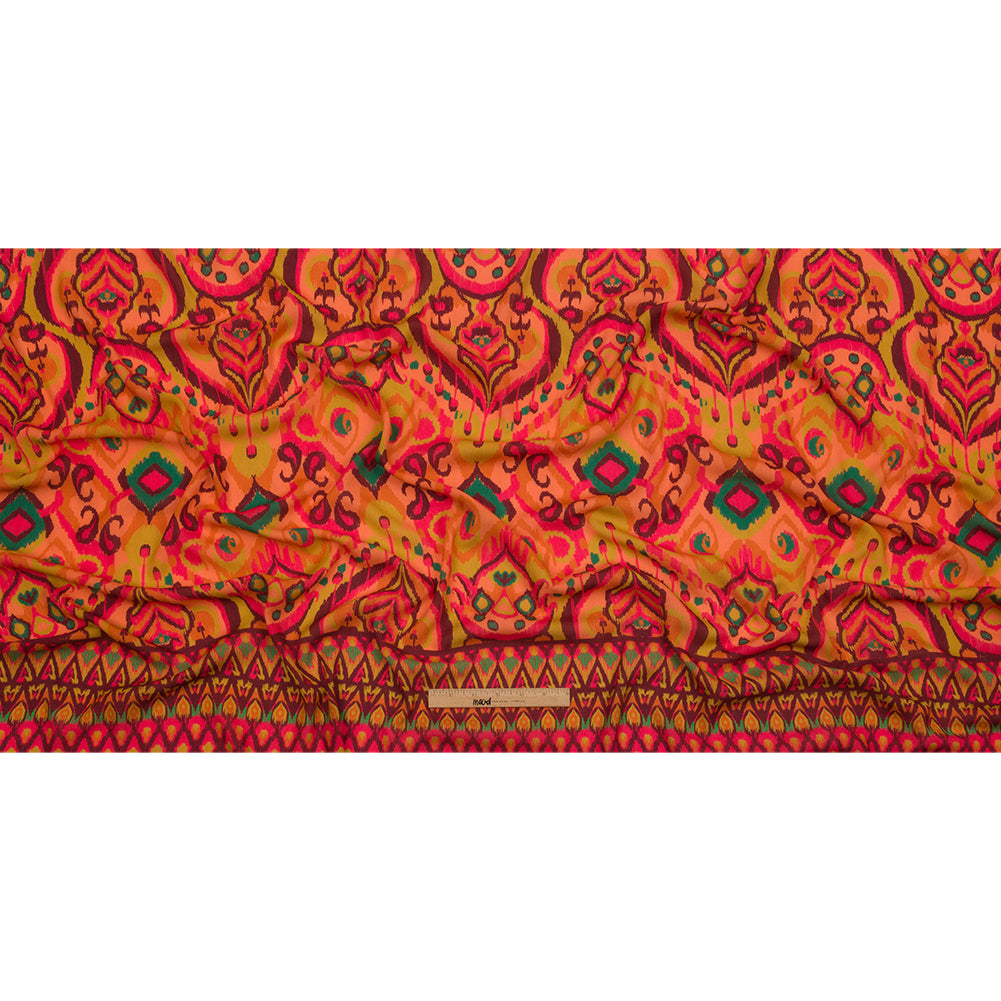 Gauzy Wrinkled Rayon Woven Print - Orange and Red Abstract Ikat - Mood Exclusive Mangrove Groove Drape Gauzy Wrinkled Rayon Woven Print - Orange and Red Abstract Ikat - Mood Exclusive Mangrove Groove Drape