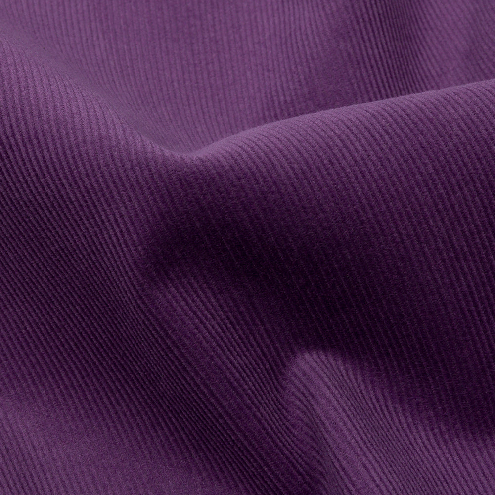 Featherwale Cotton Corduroy - Aubergine - Dawn Collection Featherwale Cotton Corduroy - Aubergine - Dawn Collection