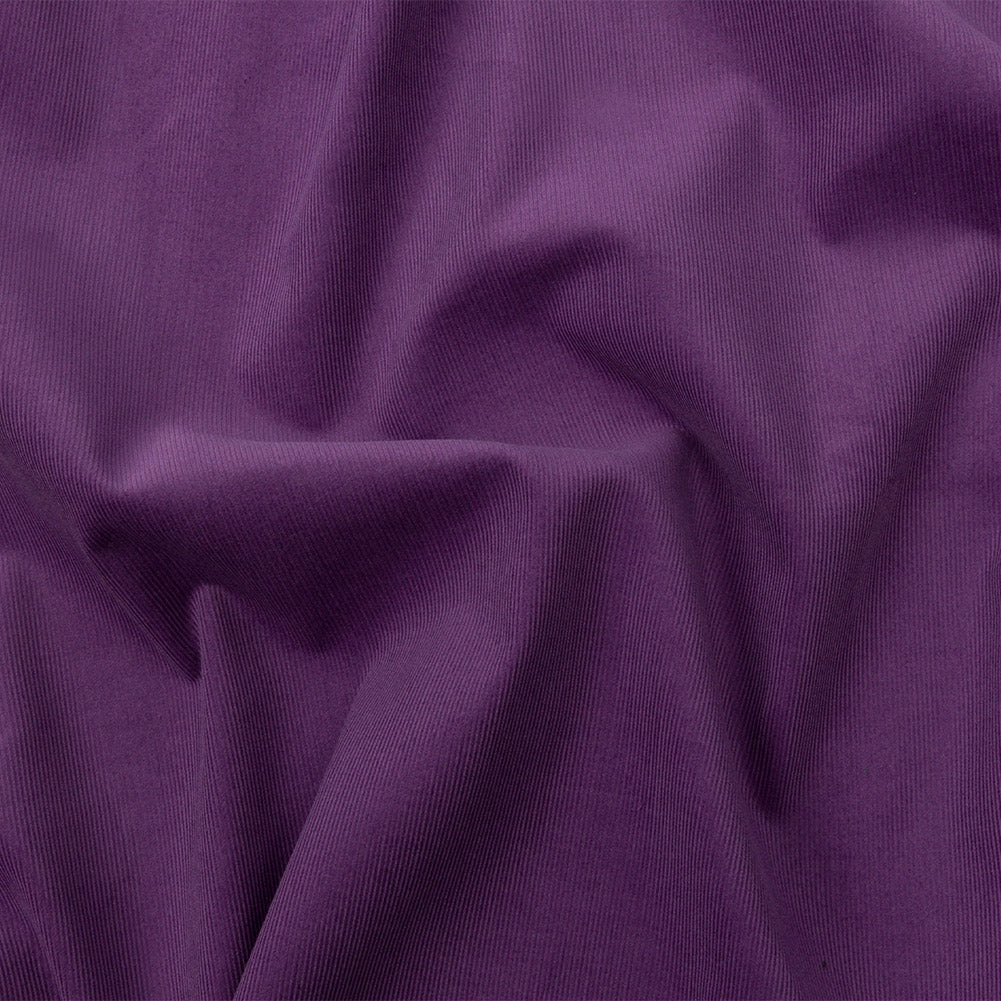 Featherwale Cotton Corduroy - Aubergine - Dawn Collection Featherwale Cotton Corduroy - Aubergine - Dawn Collection