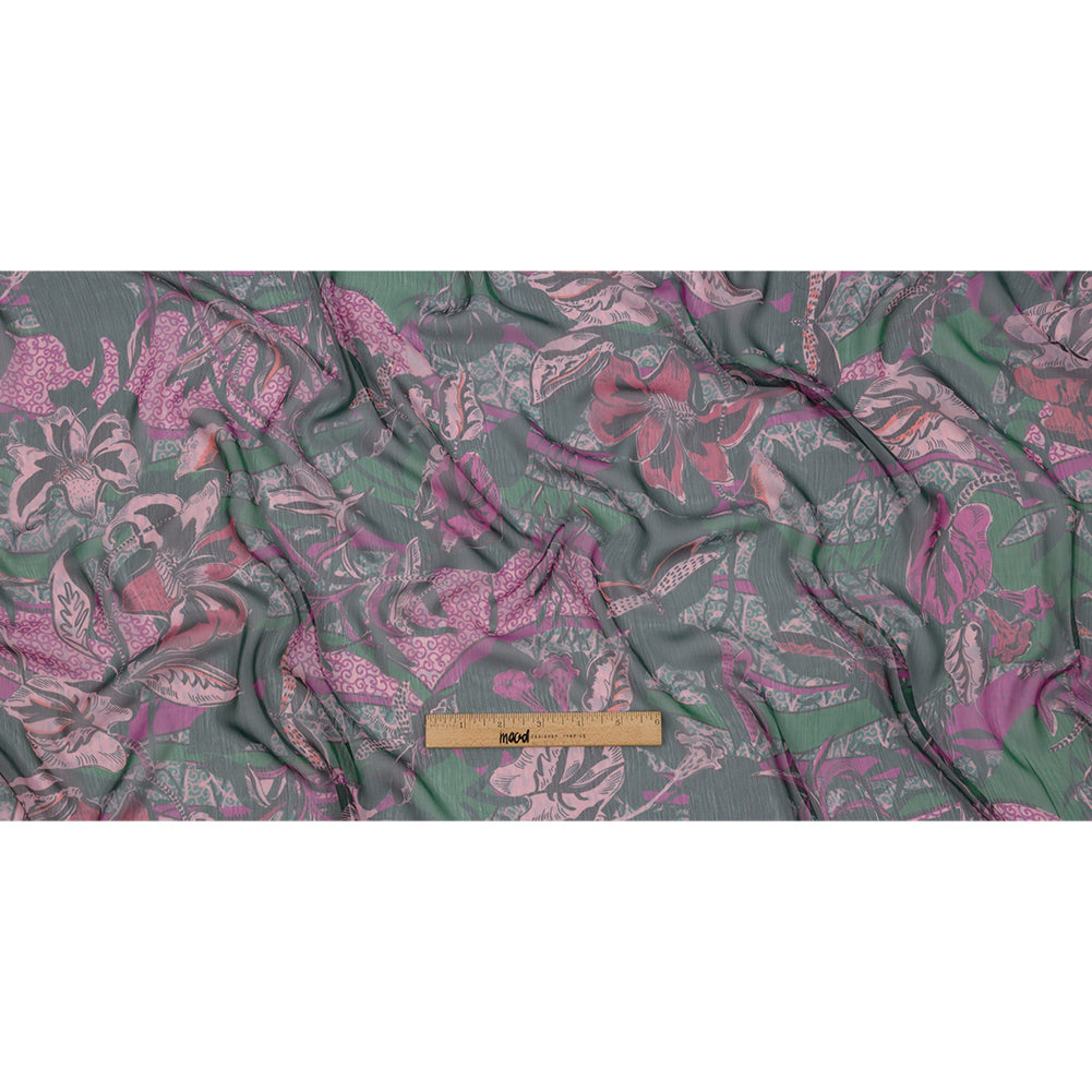 Mood Exclusive Jungle Jam Crinkled Polyester Chiffon Full Mood Exclusive Jungle Jam Crinkled Polyester Chiffon Full