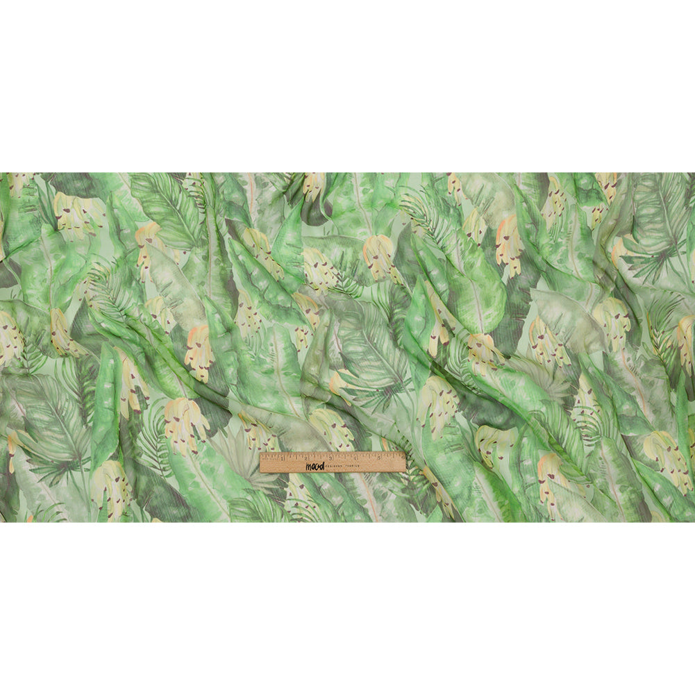Mood Exclusive Banana Bonanza Crinkled Polyester Chiffon Full Mood Exclusive Banana Bonanza Crinkled Polyester Chiffon Full