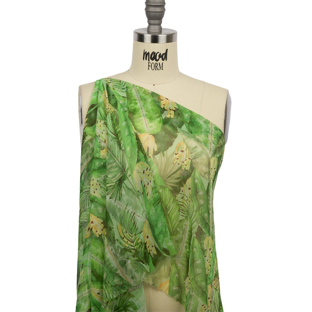 Mood Exclusive Banana Bonanza Crinkled Polyester Chiffon Drape Mood Exclusive Banana Bonanza Crinkled Polyester Chiffon Drape