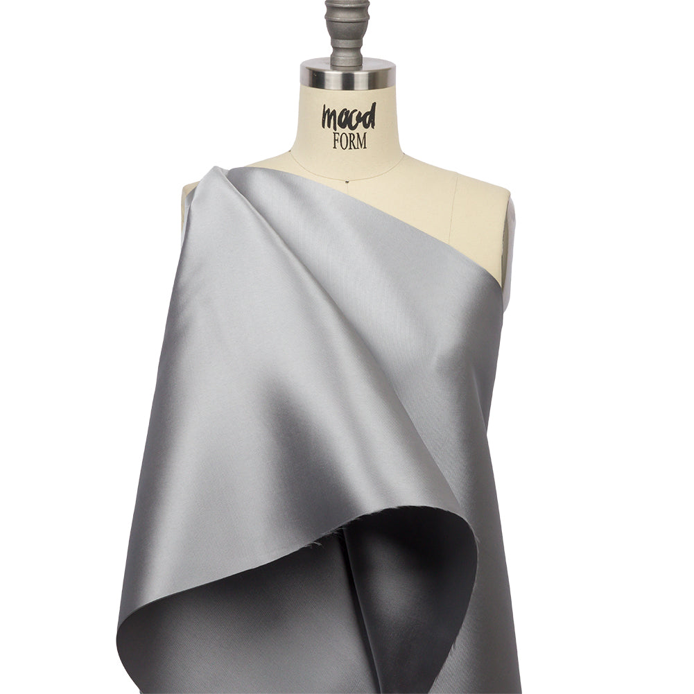 Polyester Mikado - Gray - Nicolette Collection Detail Polyester Mikado - Gray - Nicolette Collection Detail