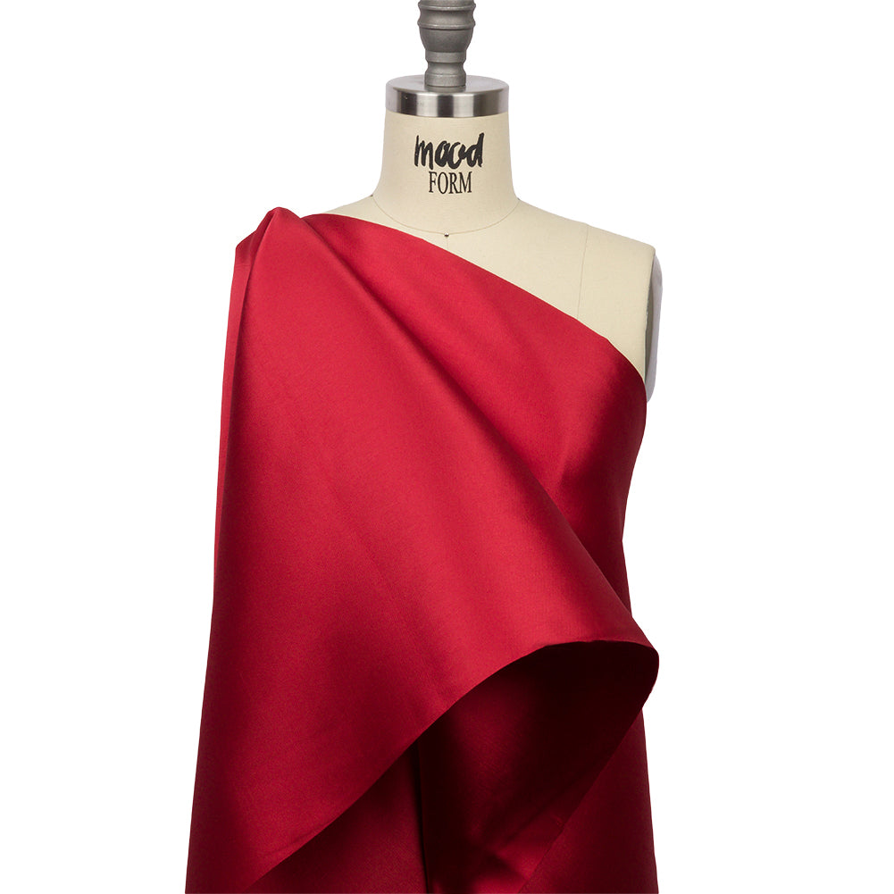 Polyester Mikado - Red - Nicolette Collection Polyester Mikado - Red - Nicolette Collection