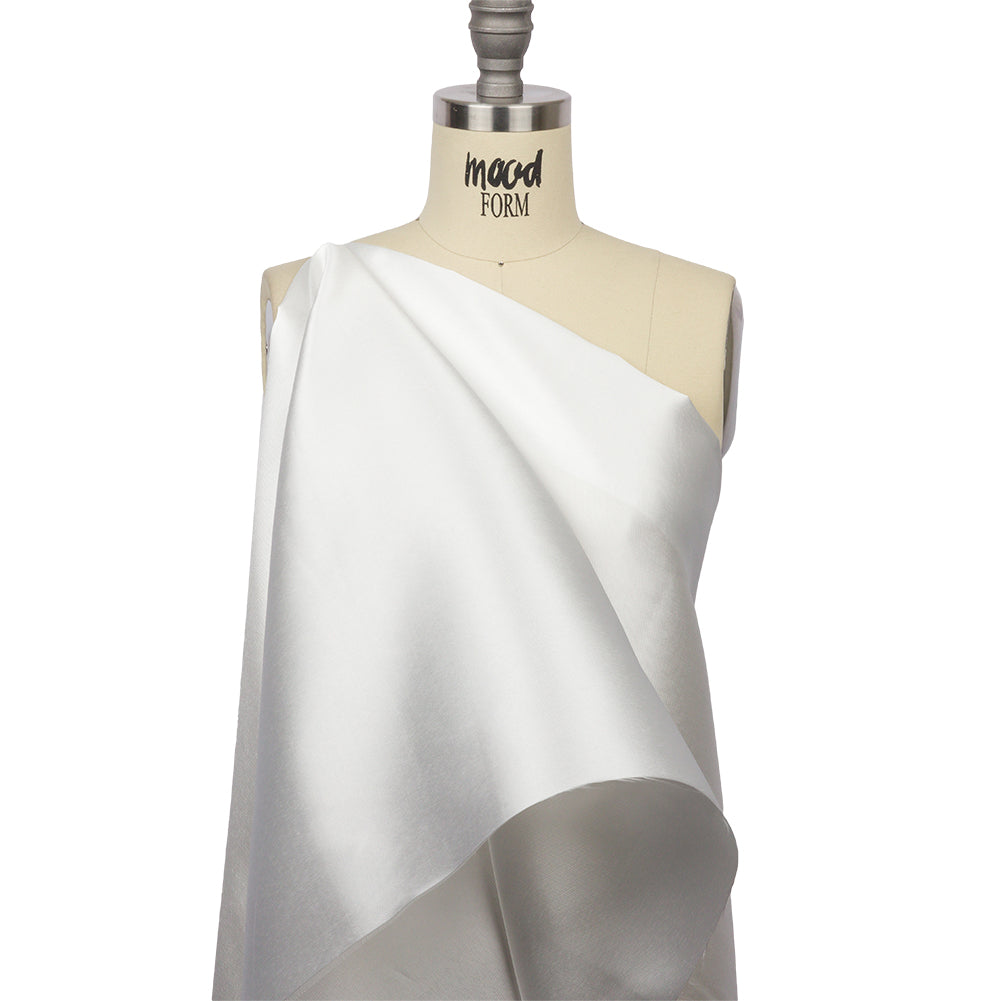 Polyester Mikado - White - Nicolette Collection Polyester Mikado - White - Nicolette Collection