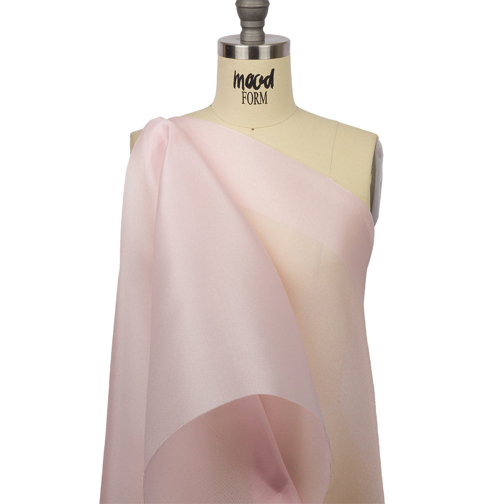 Polyester Twill Organdy - Shimmering Pink - Quinn Collection - Drape Polyester Twill Organdy - Shimmering Pink - Quinn Collection - Drape