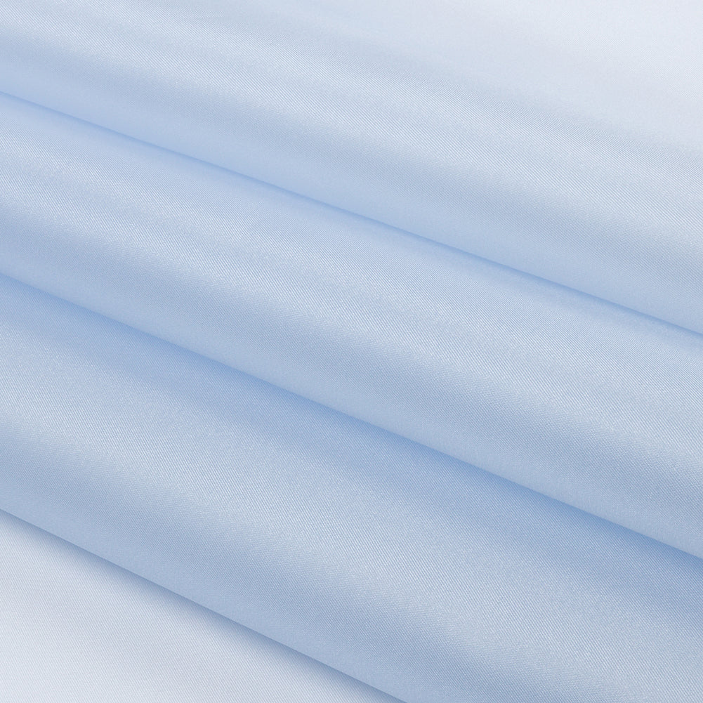 Polyester Twill Organdy - Shimmering Sky Blue - Quinn Collection - Folded Polyester Twill Organdy - Shimmering Sky Blue - Quinn Collection - Folded