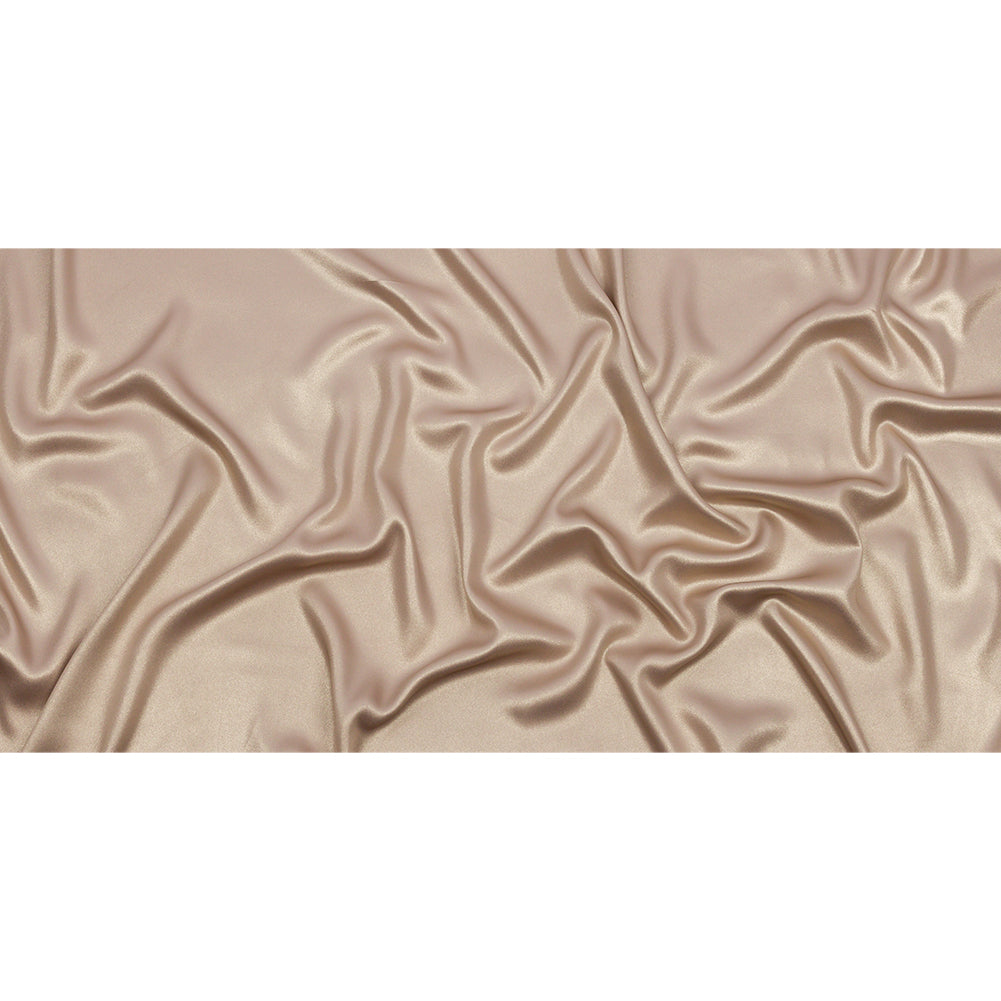 Ultra-Smooth Polyester Georgette with Foiling - Dark Beige and Gold - Valeria Collection - Full Ultra-Smooth Polyester Georgette with Foiling - Dark Beige and Gold - Valeria Collection - Full