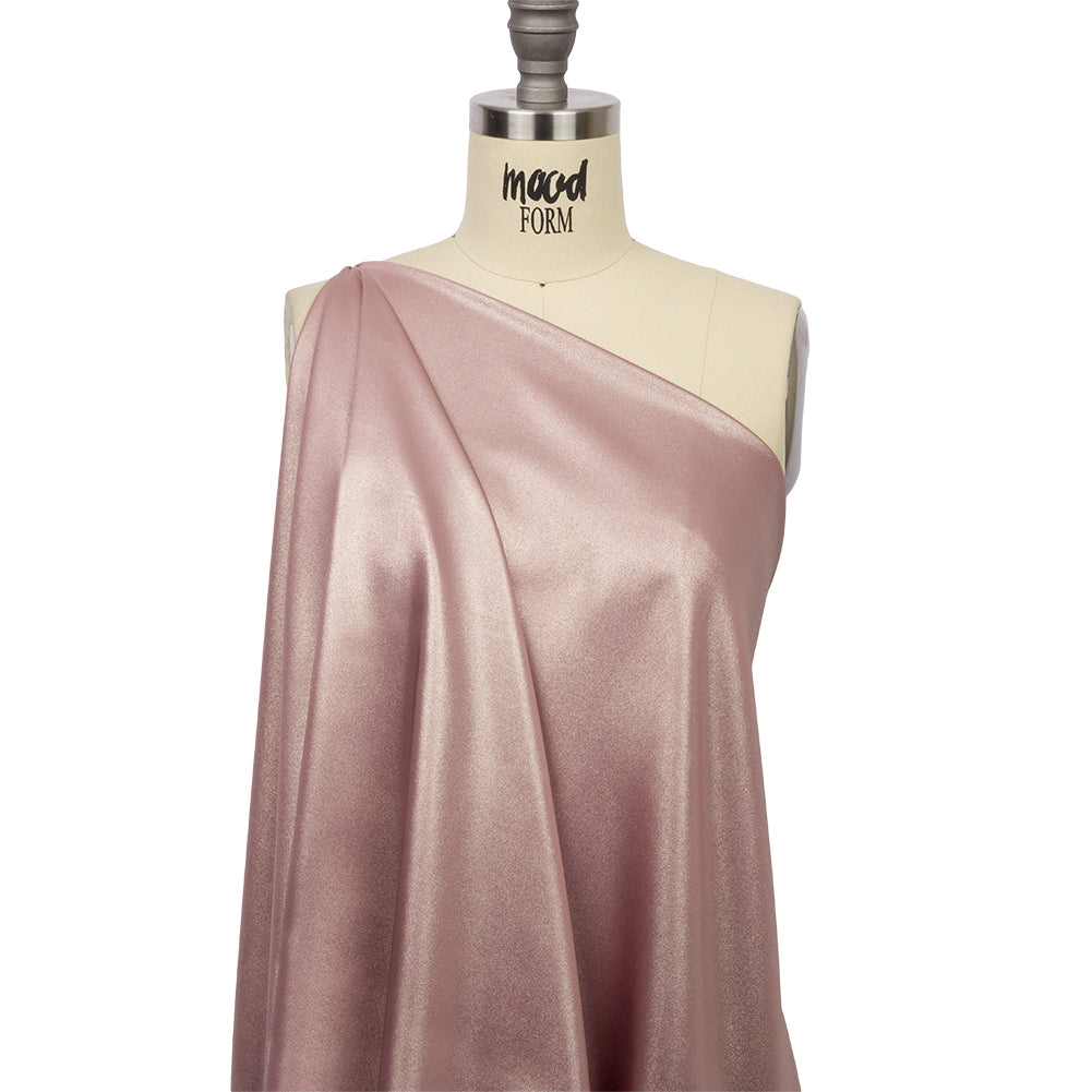 Ultra-Smooth Polyester Georgette with Foiling - Rose and Gold - Valeria Collection Ultra-Smooth Polyester Georgette with Foiling - Rose and Gold - Valeria Collection