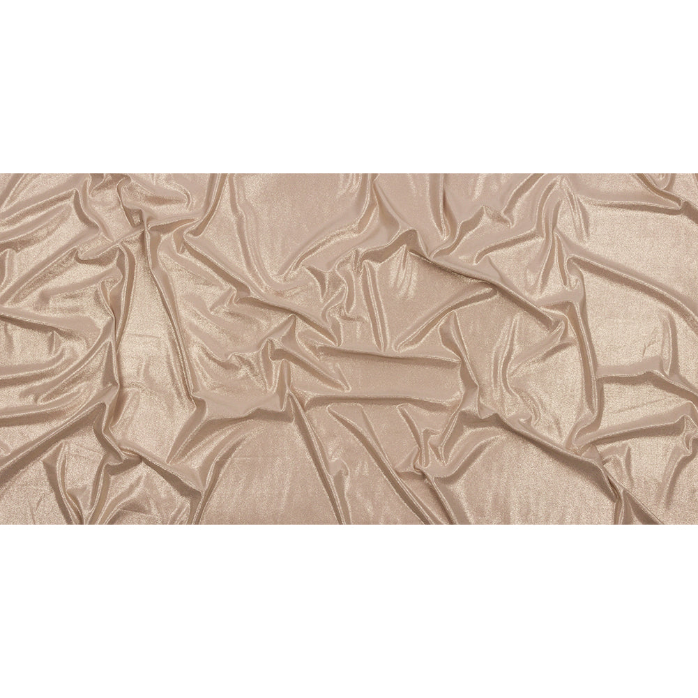 Foiled ITY Interlock Knit - Plaza Taupe and Gold - Gaby Collection - Full Foiled ITY Interlock Knit - Plaza Taupe and Gold - Gaby Collection - Full