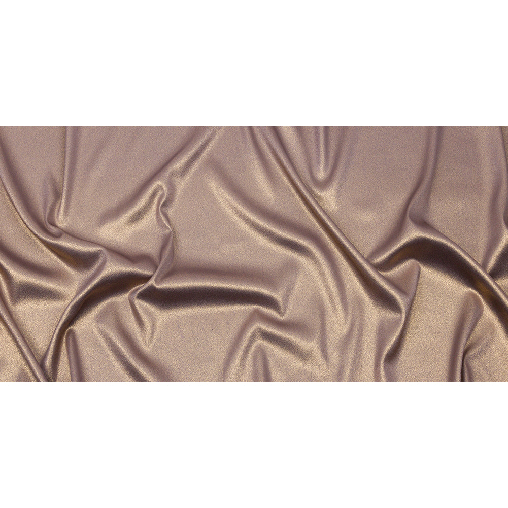 Stretch Polyester Crepe with Gold Foiling - Purplish Gray - Devyn Collection - Full Stretch Polyester Crepe with Gold Foiling - Purplish Gray - Devyn Collection - Full