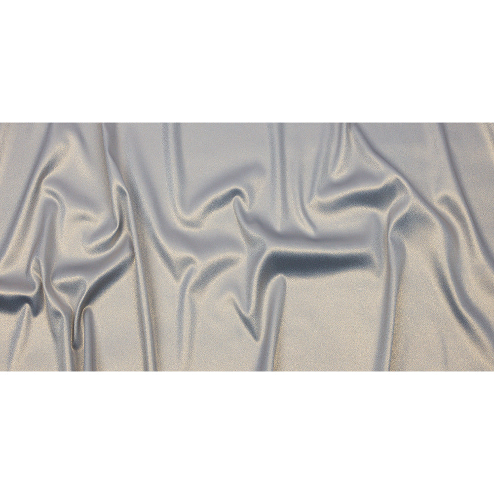 Stretch Polyester Crepe with Gold Foiling - Baby Blue - Devyn Collection - Full Stretch Polyester Crepe with Gold Foiling - Baby Blue - Devyn Collection - Full