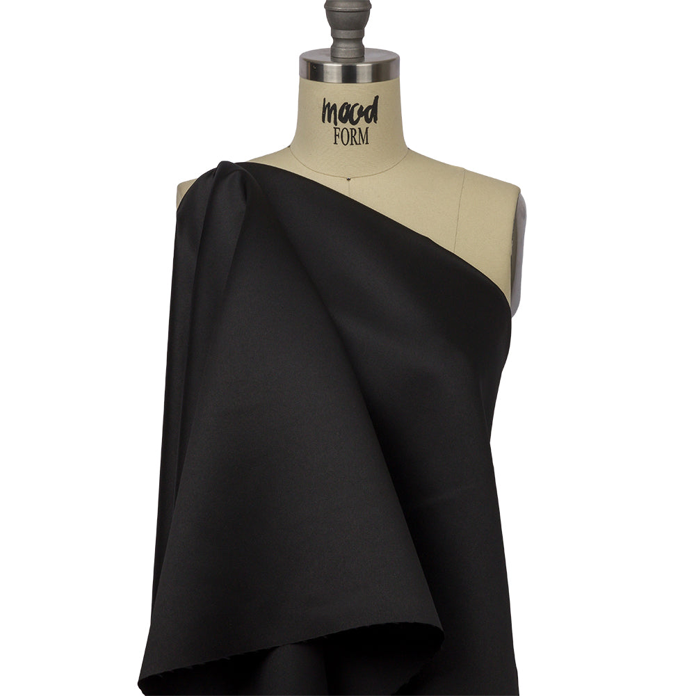 Polyester Duchess Satin - Black - Dominique Collection Polyester Duchess Satin - Black - Dominique Collection