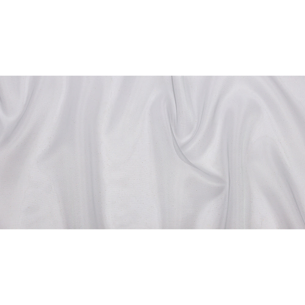 Polyester Mesh Organza with Gold Glitter - Pale Blue - Starlight Collection - Full Polyester Mesh Organza with Gold Glitter - Pale Blue - Starlight Collection - Full