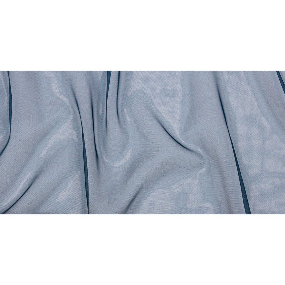 Polyester Mesh Organza with Gold Glitter - Navy - Starlight Collection Polyester Mesh Organza with Gold Glitter - Navy - Starlight Collection