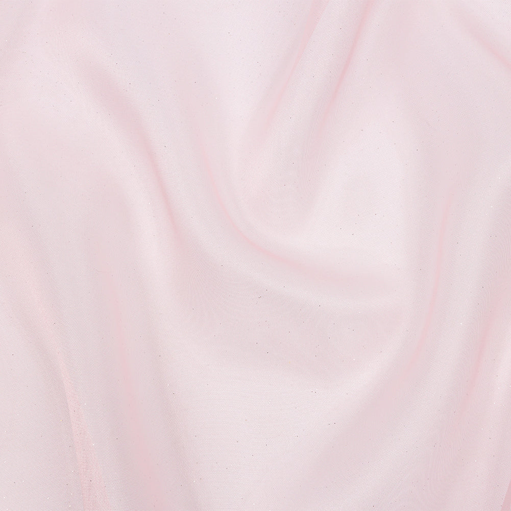 Polyester Mesh Organza with Silver Glitter - Baby Pink - Starlight Collection Polyester Mesh Organza with Silver Glitter - Baby Pink - Starlight Collection