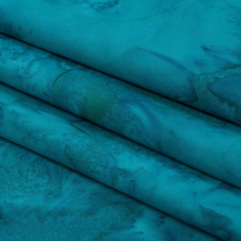 Island Batiks Foundation Basics Teal Abstract Quilting Cotton Island Batiks Foundation Basics Teal Abstract Quilting Cotton
