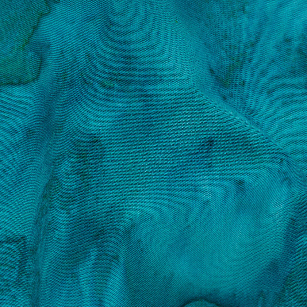 Island Batiks Foundation Basics Teal Abstract Quilting Cotton Island Batiks Foundation Basics Teal Abstract Quilting Cotton