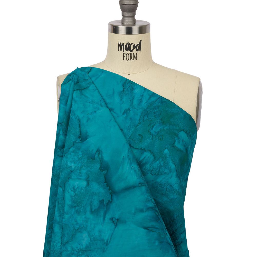 Island Batiks Foundation Basics Teal Abstract Quilting Cotton Island Batiks Foundation Basics Teal Abstract Quilting Cotton