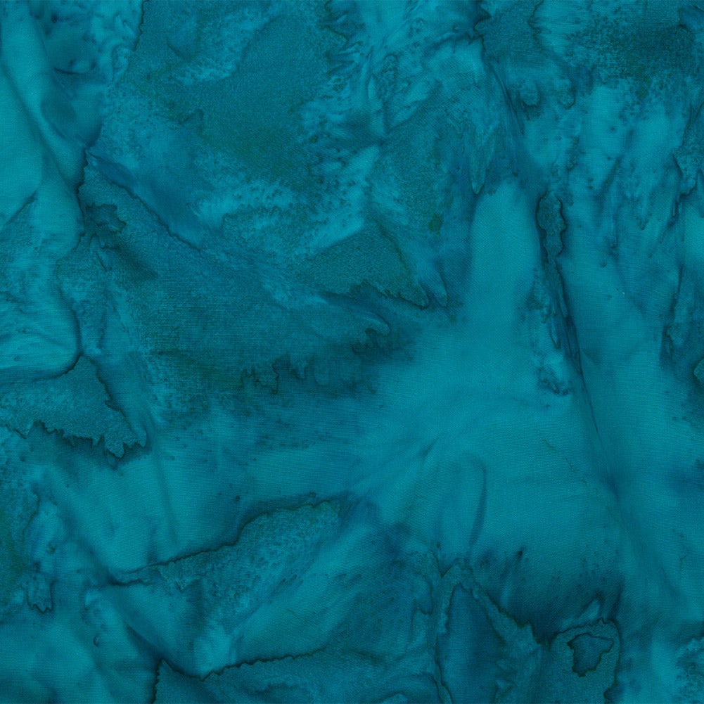 Island Batiks Foundation Basics Teal Abstract Quilting Cotton Island Batiks Foundation Basics Teal Abstract Quilting Cotton