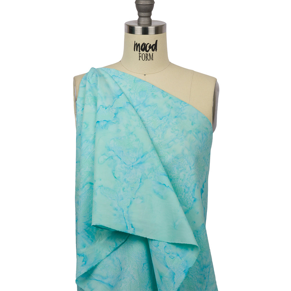 Island Batiks Foundation Basics Aqua Abstract Quilting Cotton Island Batiks Foundation Basics Aqua Abstract Quilting Cotton