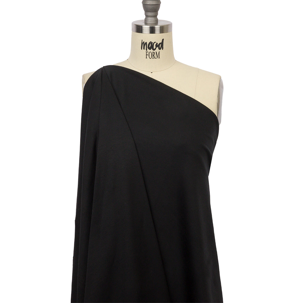 Black Stretch Rayon Jersey Drape Black Stretch Rayon Jersey Drape