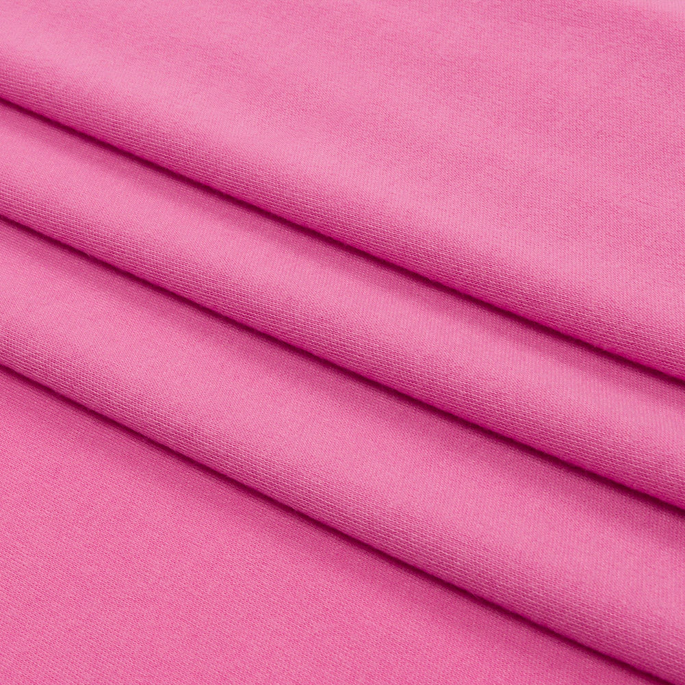 Pink Recycled Polyester Interlock Knit Folded Pink Recycled Polyester Interlock Knit Folded